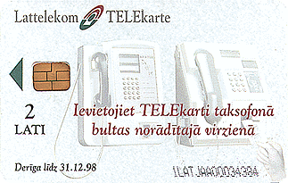 1st Latvian chip card